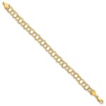 10k Triple Link Charm Bracelet - Image 2