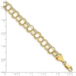 10k Triple Link Charm Bracelet - Image 3