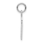 10K White Gold Basketball and Net Charm - Image 2