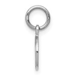 10k White Gold Angel Charm - Image 2