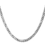 10k WG 4.75mm Flat Beveled Curb Chain - Image 2