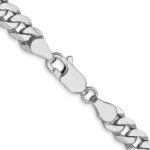 10k WG 5.75mm Flat Beveled Curb Chain - Image 3