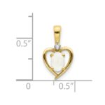 10K Diamond and Opal Pendant - Image 3
