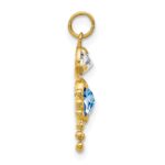 10k March Boy Birthstone Charm - Image 2