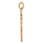 10K Nugget Cross Pendant - Image 2