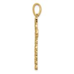 10K Nugget Cross Pendant - Image 2