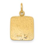 10k Satin & Diamond -cut Angel Charm - Image 4