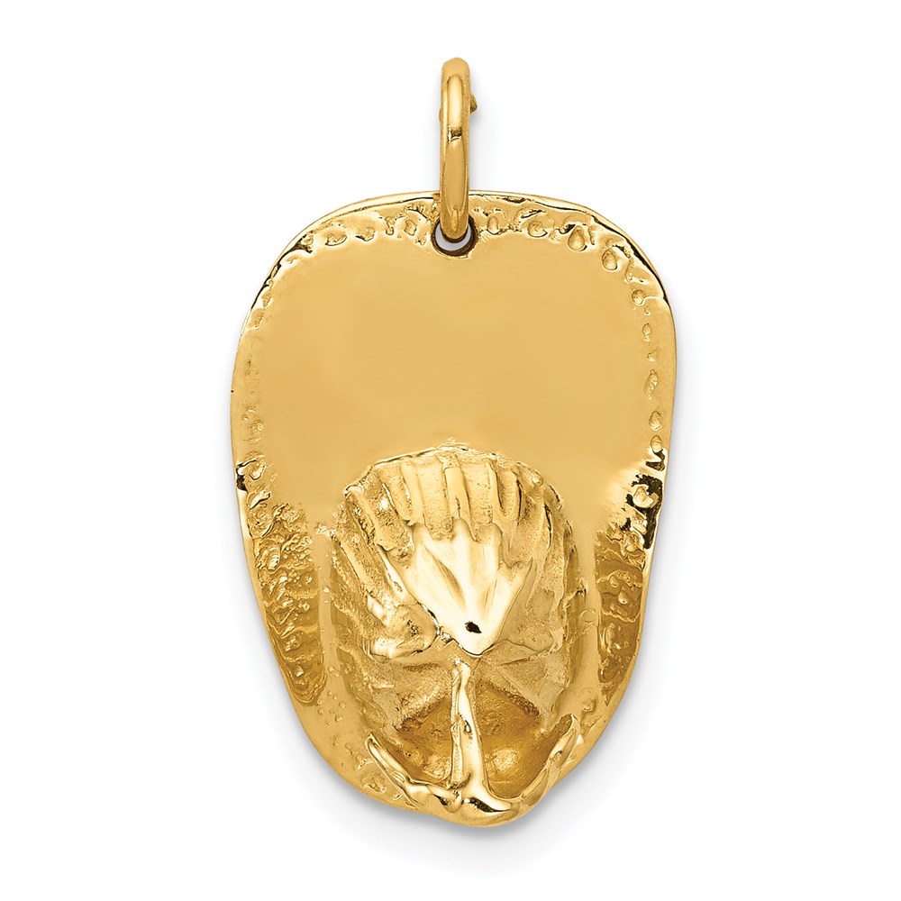 A0412.jpg 14k 3-D Large Firemans Helmet Charm - Image 1