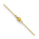 14K Mirror Beads 3-Station Plus Extender - Total Anklet