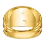 IBGoodman 10k Two-tone Men's Polished and Textured 32nd Degree Scottish Rite Masonic Ring Mounting - Image 6