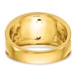 IBGoodman 14k Two-tone Men's Polished and Textured with Black Enamel and Diamond 32nd Degree Scottish Rite Masonic Ring - Image 5