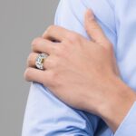 IBGoodman 10k Two-tone Men's Polished and Textured 32nd Degree Scottish Rite Masonic Ring Mounting - Image 9
