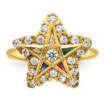 IBGoodman 14k Women's Polished Eastern Star Masonic Ring Mounting - Image 4