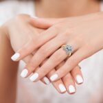 IBGoodman 10k Two-tone Women's Polished and Beaded with Multi-color CZ and Diamond Eastern Star Masonic Ring - Image 8