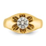 IBGoodman 14k 1 carat Lab Grown Diamond VS/SI+ G+ Complete Men's Ring - Image 5