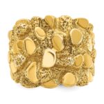10k IBGoodman Men's Nugget Ring - Image 4