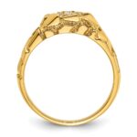 10k IBGoodman Men's Cluster Diamond Nugget Complete Ring - Image 2