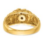 10k IBGoodman Men's Cluster Diamond Nugget Complete Ring - Image 5