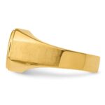 IBGoodman 14k 1 carat Lab Grown Diamond VS/SI+ G+ Complete Polished and Satin Men's Ring - Image 3