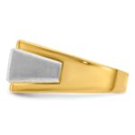 IBGoodman 14k Two-Tone Polished and Satin Men's Ring Mounting - Image 3