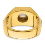 IBGoodman 14k Two-tone 1 carat Lab Grown Diamond VS/SI+ G+ Complete Polished Men's Ring - Image 5