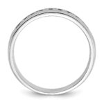 IBGoodman 14k White Gold 1/4 carat Lab Grown Diamond VS/SI+ G+ Nine Stone Complete Polished Men's Ring - Image 2