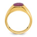 14k IBGoodman Men's Ruby Doublet Stone Complete Ring - Image 2
