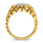 14k IBGoodman Men's Two-tone Nugget Cluster Ring Mounting - Image 3