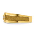 IBGoodman 14k Men's Polished and Satin 5-Stone 1/4 Carat AA Quality Diamond Ring - Image 6