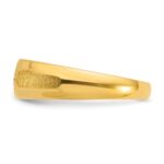 14k IBGoodman Men's Polished and Satin 1/6 carat Diamond Complete Ring - Image 5