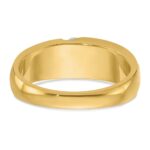 IBGoodman 14k Men's Polished and Satin 3-Stone 1/4 Carat AA Quality Diamond Ring - Image 7