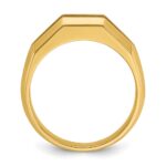 IBGoodman 14k Men's Polished Cut-Out 5-Stone 1/2 Carat AA Quality Diamond Ring - Image 2