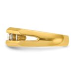 IBGoodman 14k Men's Polished Cut-Out 5-Stone 1/2 Carat AA Quality Diamond Ring - Image 5