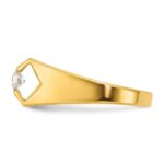 14k IBGoodman Men's Polished 1/4 Carat AA Diamond Ring - Image 5