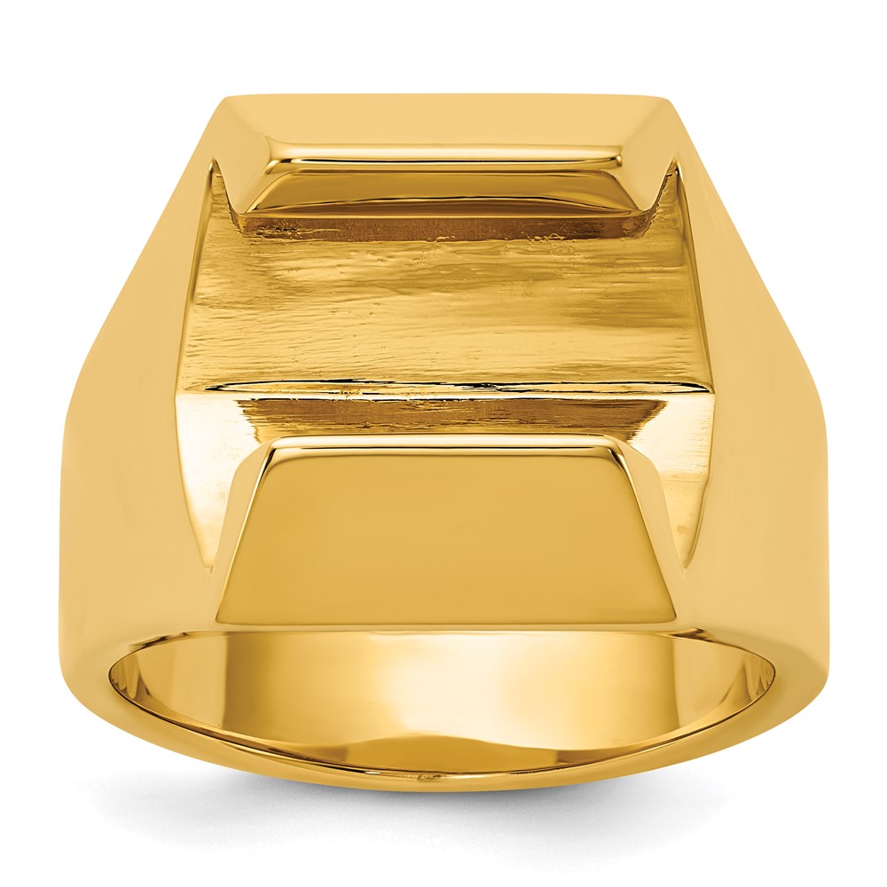 B56959-4Y.jpg IBGoodman 14k Polished 8.3 mm Diamond Center Men's Ring Mounting - Image 1