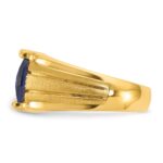 14k IBGoodman Men's Gemstone and Diamond Ring Mounting - Image 5