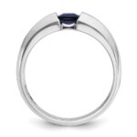 14k White Gold IBGoodman Polished Gemstone Ring Mounting - Image 2