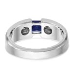 14k White Gold IBGoodman Polished Gemstone Ring Mounting - Image 7