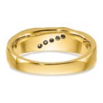IBGoodman 14k 1/10 carat Lab Grown Diamond VS/SI+ G+ Complete Polished and Satin Men's Ring - Image 5