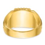14k IBGoodman 10x10mm Men's Square Signet Ring - Image 7