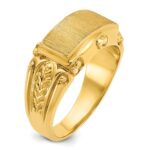 14k IBGoodman 15x7mm Men's Signet Ring - Image 8