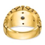 14k Two-tone IBGoodman Men's 1 carat Diamond Nugget Complete Ring - Image 7