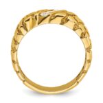 14k IBGoodman Men's 1/4 carat Diamond Nugget Complete Ring - Image 2