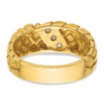 14k IBGoodman Men's 1/4 carat Diamond Nugget Complete Ring - Image 7