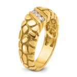 14k IBGoodman Men's Diamond Nugget Ring Mounting - Image 8