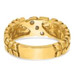 14k IBGoodman Men's 1/4 carat Diamond Nugget Complete Ring - Image 7