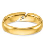 14k IBGoodman Men's 1/4 carat Diamond Complete Ring - Image 7