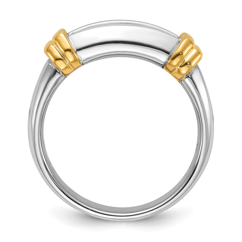 B63180-4WYAA-2.jpg IBGoodman 14k Two-tone 1 carat Lab Grown Diamond VS/SI+ G+ Complete Men's Ring - Image 1