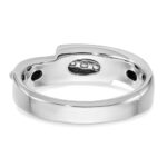 IBGoodman 14k Two-tone Men's Polished 5-Stone 1/6 Carat AA Quality Diamond Ring - Image 5