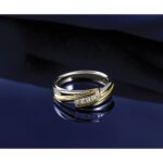 IBGoodman 14k Two-tone 1/6 carat Lab Grown Diamond VS/SI+ G+ Complete Polished Men's Five Stone Ring - Image 8